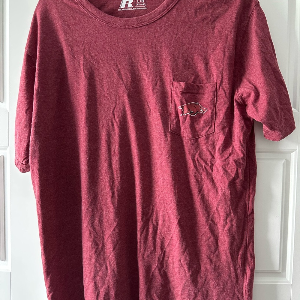 Russell Athletic Red Crew Neck Short Sleeve Tee